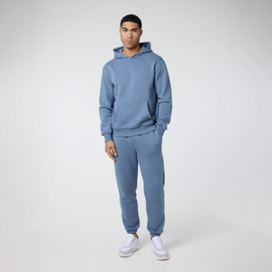 Conjunto Deportivo Moderno Minimalista de Felpa para Hombre, Sudadera con Bolsillo Frontal y Pantalones Jogger de Pierna Ajustada, Dos Piezas - Product Image 2