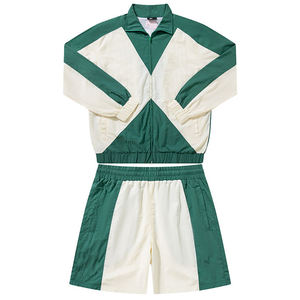 Buen Proveedor, Conjunto Corto de Nylon con Logotipo Personalizado para Hombre, Chaqueta Cortavientos y Pantalones Cortos, Conjunto Deportivo de Dos Piezas - Product Image 1