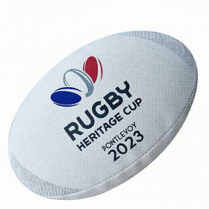 ลูกฟุตบอลรักบี้สำหรับโปรโมชั่น ผลิตจากยางสังเคราะห์คุณภาพสูง ปรับแต่งโลโก้ได้ตามต้องการ เหมาะสำหรับงานองค์กรและการส่งเสริมกีฬา - Product Image 1