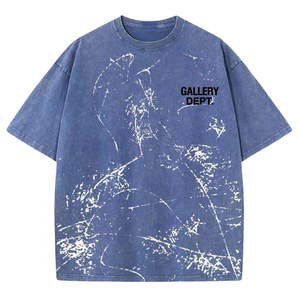 เสื้อยืดขนาดใหญ่ผ้าฝ้ายฟอกสีแดงลายแวมไพร์สไตล์โกธิคฮาโลวีนจากเวียดนาม - Product Image 3