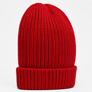 Plain Acrylic Knitted Beanie <b>Winter</b> Warm Folded Cuff <b>Hat</b> for <b>Men</b> Women Outdoor Wear - Product Image 5