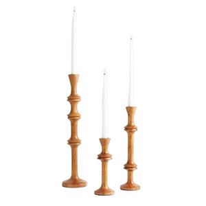 High Quality Decorative Wooden <b>Pillar</b> <b>Candle</b> Stand Hand Crafted Tabletop <b>Candle</b> Stand Holders for Living Room Wedding - Product Image 1
