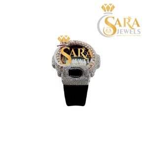 Reloj de Lujo con Correa de Caucho y Esfera de Diamantes de Primera Calidad con Elegantes Detalles de Piedras para Hombre y Mujer - Product Image 4