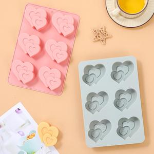 แม่พิมพ์ซิลิโคนทำมูสทรงสี่เหลี่ยมผืนผ้าแบบถอดง่าย เกรดอาหาร สำหรับทำมูสฝรั่งเศส - Product Image 1