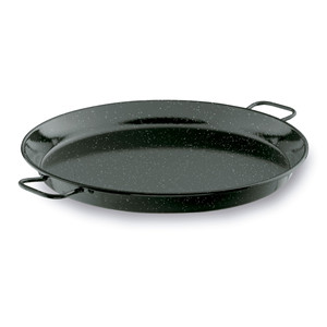 Padella per paella smaltata da 18 pollici, nera macchiettata, antiaderente, per uso interno ed esterno - Product Image 1