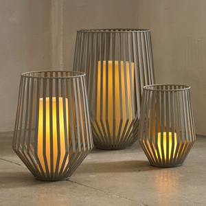 Juego de Faroles de Vela Arqueados en Negro Mate, Decoración Moderna, Vela LED sin Llama para Sala de Estar, Patio, Ambiente Interior y Exterior, Pequeños y Grandes - Product Image 6