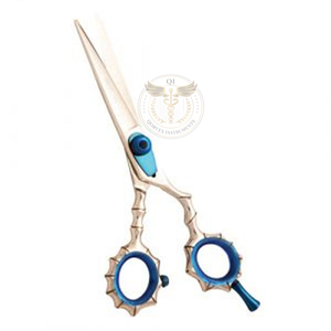 Ciseaux de précision Blue-Gem Elite Sculpted Hair Shears Blue Halo, ciseaux professionnels, ciseaux de coiffure Artisan Edge - Product Image 1