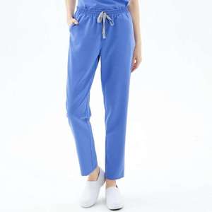 Ensemble de tenues médicales extensibles pour femmes, col en V, uniforme d'infirmière, vêtements de travail pour hôpital, clinique, dentisterie, pantalon de jogging, personnalisable avec logo - Product Image 6