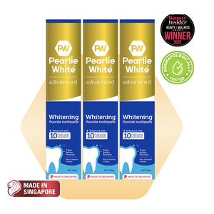 Pearlie White Advanced Whitening Fluoride <b>Toothpaste</b> 130gm - Triple pack - Product Image 2