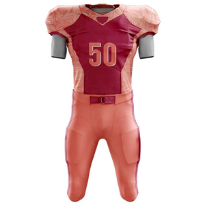 Tenue de football américain personnalisée avec logo imprimé, respirante, 100 % polyester, pour un style professionnel de qualité supérieure. - Product Image 4