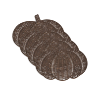 Sous-plat en rotin en forme de citrouille, assiettes de présentation en osier idéales pour la décoration de la récolte d'automne et les tables à manger, vente en gros du Vietnam