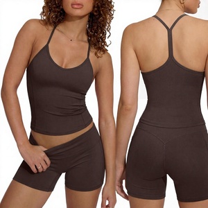 Wholesale Women's Seamless Yoga Set Comfortable Sports Bra with High Waist <b>Leggings</b> Fitness Sportswear - Product Image 6
