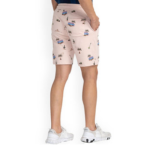 Shorts Bermuda pour homme, imprimés roses, avec cordon de serrage à la taille, décontractés, avec poches, en tissu de coton respirant - Product Image 3
