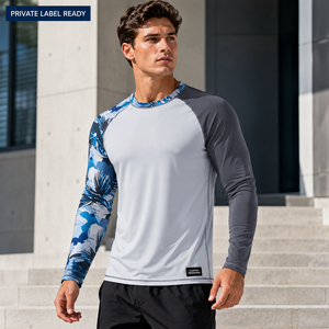 Camiseta de Compresión de Manga Larga para Hombre, Protección UV de Secado Rápido, para Surf, Fabricante de Ropa Deportiva con Etiqueta Privada OEM ODM - Product Image 4