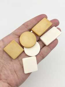 Bone Blanks Antiqued Bone White Bone Bone Cabochons Bead Blanks Bone Beads Runes Scrimshaw Oddities Buffalo Bone Slab Handmade - Product Image 2