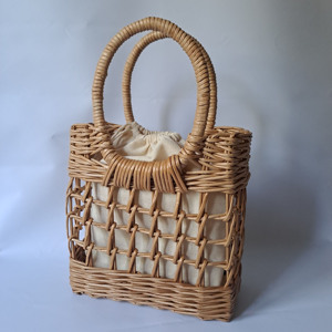 Sacs à main de luxe pour femmes, sac à main en rotin, sac à main en paille, sac à main tendance, fabrication OEM Vietnam, vente en gros, logo personnalisé, HNH Craft Vietnam - Product Image 5