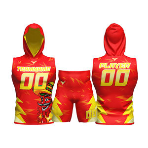 Ensemble d'uniformes de football américain 7v7 personnalisés pour adultes, imprimés par sublimation, respirants, 100 % polyester, couleurs et tailles variées, y compris grandes tailles, vêtements de sport - Product Image 3