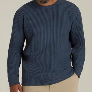 เสื้อยืดแขนยาวผ้าฝ้ายสำหรับผู้ชาย สวมใส่สบายๆ รุ่นใหม่ล่าสุด เสื้อยืดแขนยาวสำหรับผู้ชาย ผลิตจากวัสดุคุณภาพดี เสื้อเชิ้ตผู้ชาย - Product Image 1