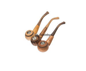Pipa de Tabaco de Madera Hecha a Mano, Ecológica y de Estilo Moderno con Acabado Lacado por Tradebyd - Product Image 3