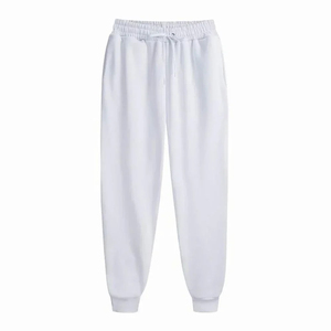 OEM/ODM Custom Made High Street Heavyweight Fleece <b>Lace</b> Anti-static Drawstring <b>Elastic</b> Waist Winter Sports Sweatpants Embroidery - Product Image 2