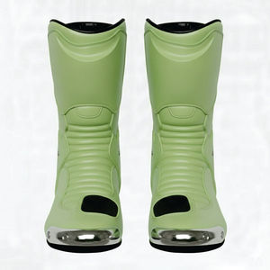 Leather Motorcycle Racing <b>Boots</b> for Men Premium Quality Motorbike and Auto Racing Friendly Racing Shoes for Men Custom Design - Product Image 1