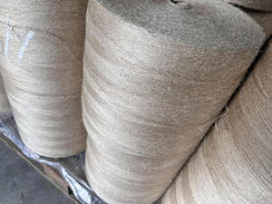 เส้นด้ายปอกระเจาแท้ 100% เป็นมิตรกับสิ่งแวดล้อม ทนทาน ย่อยสลายได้ทางชีวภาพ น้ำหนัก 8 ปอนด์ 1 เส้นเดียว คุณภาพ CB น้ำหนักแบบแยกส่วน ผู้ส่งออกไหมพรมถักมือดิบ 10 กิโลกรัม - Product Image 3