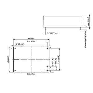 30W DUH030 48V 0.625A แรงดันสูง DC Converter 150-1500VDC อินพุต4kVAC isolation PBC MOUNT - Product Image 3