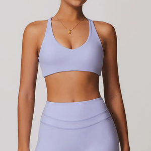 SWELTERING Soutiens-gorge de sport pour femmes, dos croisé, en nylon, respirants, sexy, pour le fitness, le yoga et la gym - Product Image 1