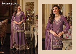 Premium Collection NC Moss with <b>Beads</b> work Cut-Border Readymade Plazzo-Suit-Dupatta Collection Online Shopping India - Product Image 2