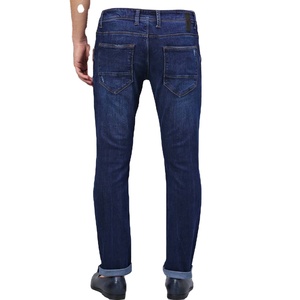 Customized Your Own Branded <b>Men's</b> Denim <b>Jeans</b> Pant Wholesale Casual <b>Cheap</b> Price Low MOQ Spandex Cotton Zipper Fly Breathable - Product Image 3