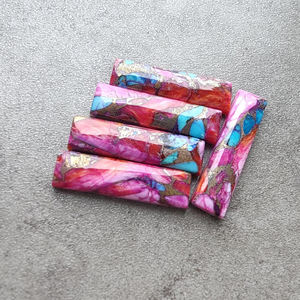 Turquesa Rosa Espinosa en Forma Rectangular, Gema Calibrada: Piedra de Calidad AAA+ con Reverso Plano, Todos los Tamaños Disponibles para Venta al Por Mayor - Product Image 5