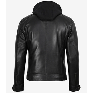 2026 OEM Top Demanding Customized Black Cowhide <b>Leather</b> <b>Jacket</b> For <b>Men's</b> 100%High Quality Low MOQ Winter Fashion Heated <b>Jackets</b> - Product Image 2