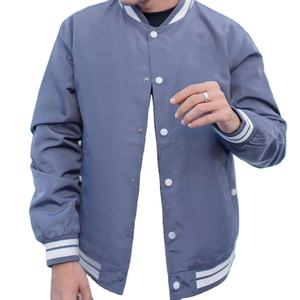 Chaqueta Casual para Hombre de Primera Calidad, 100% Poliéster, Cuello Alto, Transpirable, Servicio OEM, Logotipo Personalizado, Chaquetas para Hombre Personalizadas - Product Image 4