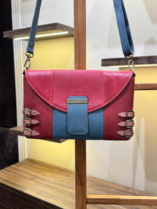 Nouveau sac à bandoulière en cuir recyclé occidental Multi couleur sac à main de vente chaude femmes élégant Unique sac à bandoulière multicolore - Product Image 4