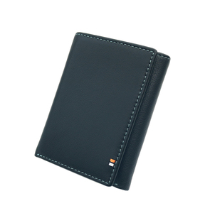 [Superventas] Cartera Castello de Cuero Vacuno Genuino, Cierre Abierto, Forro de Poliéster, Unisex, Triple Pliegue, Negra - Product Image 2
