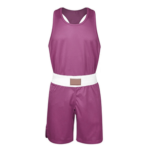 Servicio OEM, Uniforme de Boxeo Hecho de Poliéster, Ligero, de Color Sólido, Conjunto de Uniformes de Boxeo para Venta en Línea - Product Image 2