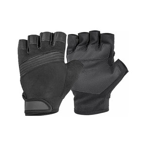 Gants de sport demi-doigts en néoprène unisexe à enfiler pour l'entraînement physique, noirs - Product Image 5