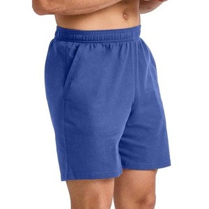 Short en polyester/nylon peigné à motif personnalisé, couleur bleu marine - Product Image 3