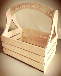 Porte-couverts en bois multi-sections pour une organisation efficace des couverts et des accessoires de cuisine - Product Image 1