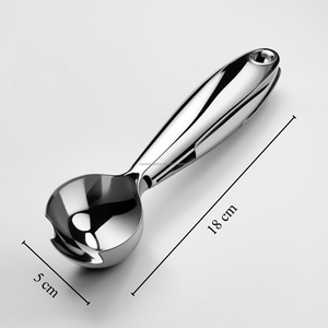 Cuchara para helado SS lisa de alta calidad, herramienta de cocina de acero inoxidable de grado alimenticio para restaurantes, cafeterías, hoteles, catering y hogar - Product Image 6