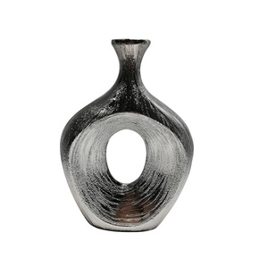 Best Selling Handcrafted Galvanized Flower <b>Vase</b> Artistic Home Decoration <b>Unique</b> Texture Stylish Interior Display Accent - Product Image 3