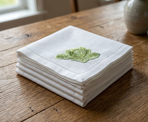 Servilletas de Cena Bordadas Personalizadas al por Mayor, con Dobladillo, Lavables a Máquina, Lavadas con Piedras, Duraderas, Decoración del Hogar, Tamaños Completos, 100% - Product Image 2
