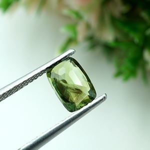 Saphir naturel vert bleu turquoise, taille coussin, 7x5x3 MM, 1,14 carat, pierre non montée - Product Image 6