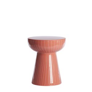 Table basse industrielle en métal en gros, table d'appoint unique à rayures verticales, table de cocktail de luxe pour l'intérieur du salon - Product Image 1