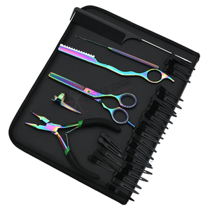 Hair Extension Tools Kit with Stainless Steel hair Extension Plier Blending Scissor & Razor and Professional Rat Tail Comb <b>clips</b> - Product Image 1