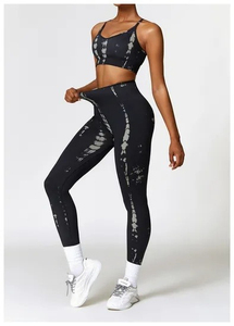 New Solid Color Yoga Set Women Active Stretch Sports Bra <b>Shorts</b> <b>Leggings</b> Quick Dry Spandex/Nylon-Customized Colors/Logo High MOQ - Product Image 5