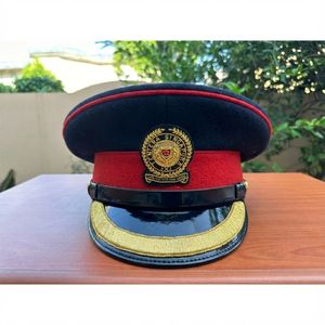 Badges personnalisés, uniforme de cérémonie, chapeau |   Chapeau d'officier britannique |   Casquette de garde de sécurité, chapeau de marin - Product Image 3