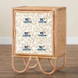 High-Quality <b>RATTAN</b> <b>CABINET</b> with Handmade Woven Details Ideal for Wholesale Buyers of <b>RATTAN</b> STORAGE <b>CABINET</b> - Product Image 1