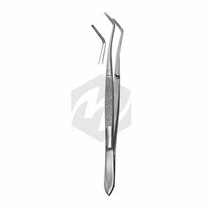 Pinzas Meriam de la Mejor Calidad, 16 cm, Punta Angulada Serrada, Pinzas Quirúrgicas Dentales para Algodón, Instrumento de Precisión de Acero Inoxidable - Product Image 6
