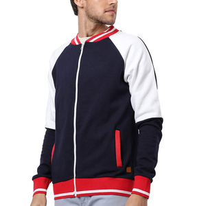 Wholesale OEM Custom Men's Navy White Red Color 2026 Windproof Plus Size Polyester/Nylon Casual Baseball Coat Men's Jackets - Product Image 4